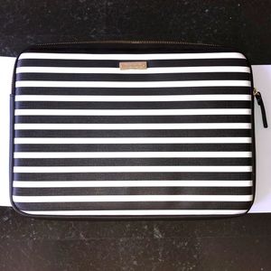 Kate Spade Black/White laptop case